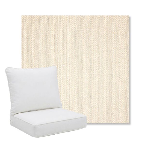 Picture of Posh Linen | Pillow Back Deep Seating Outdoor Cushions - Sunbrella© Fabric