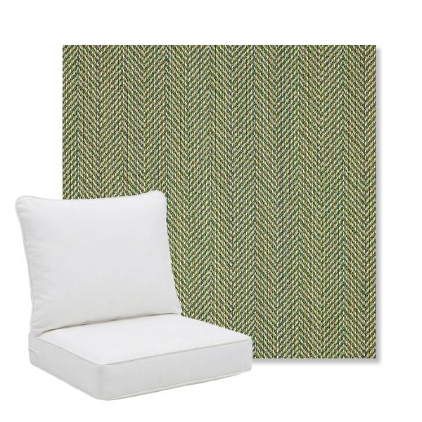 Picture of Posh Shamrock | Pillow Back Deep Seating Outdoor Cushions - Sunbrella© Fabric