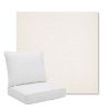 Picture of Posh Snow | Pillow Back Deep Seating Outdoor Cushions - Sunbrella© Fabric