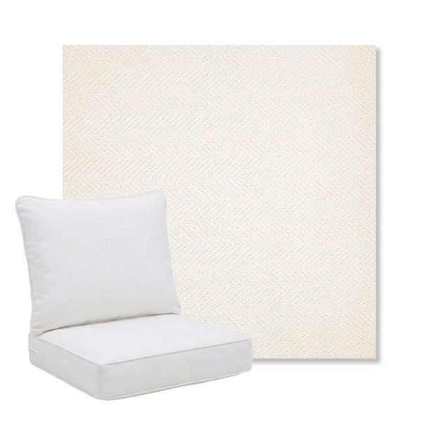Picture of Posh Snow | Pillow Back Deep Seating Outdoor Cushions - Sunbrella© Fabric