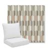 Picture of Precise Fawn | Pillow Back Deep Seating Outdoor Cushions - Sunbrella© Fabric