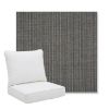 Picture of Proven Charcoal | Pillow Back Deep Seating Outdoor Cushions - Sunbrella© Fabric