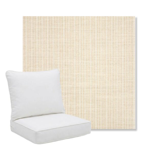 Picture of Proven Flax | Pillow Back Deep Seating Outdoor Cushions - Sunbrella© Fabric