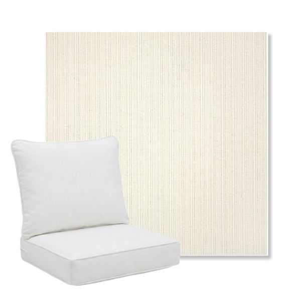 Picture of Proven Ivory | Pillow Back Deep Seating Outdoor Cushions - Sunbrella© Fabric