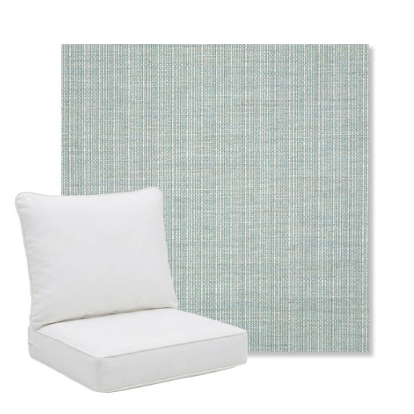 Picture of Proven Seaglass | Pillow Back Deep Seating Outdoor Cushions - Sunbrella© Fabric