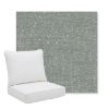 Picture of Rafi Mist | Pillow Back Deep Seating Outdoor Cushions - Sunbrella© Fabric