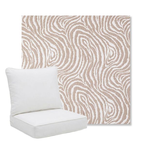 Picture of Rapids Camel | Pillow Back Deep Seating Outdoor Cushions - Sunbrella© Fabric