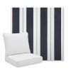 Picture of Relate Harbor | Pillow Back Deep Seating Outdoor Cushions - Sunbrella© Fabric