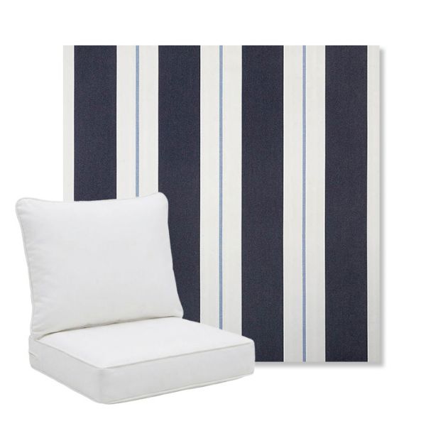 Picture of Relate Harbor | Pillow Back Deep Seating Outdoor Cushions - Sunbrella© Fabric