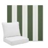 Picture of Relate Ivy | Pillow Back Deep Seating Outdoor Cushions - Sunbrella© Fabric