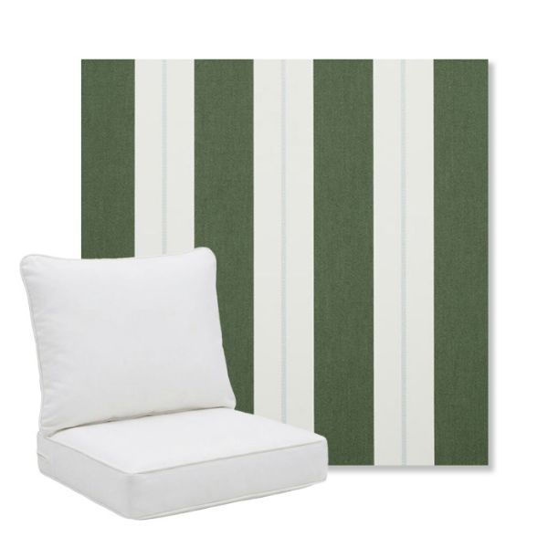 Picture of Relate Ivy | Pillow Back Deep Seating Outdoor Cushions - Sunbrella© Fabric