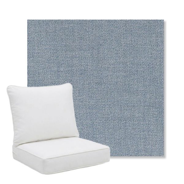 Picture of Remix Denim | Pillow Back Deep Seating Outdoor Cushions - Sunbrella© Fabric