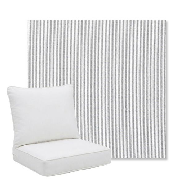 Picture of Replay Sea | Pillow Back Deep Seating Outdoor Cushions - Sunbrella© Fabric