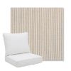 Picture of Replay Taupe | Pillow Back Deep Seating Outdoor Cushions - Sunbrella© Fabric