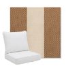 Picture of Rothko Latte | Pillow Back Deep Seating Outdoor Cushions - Sunbrella© Fabric