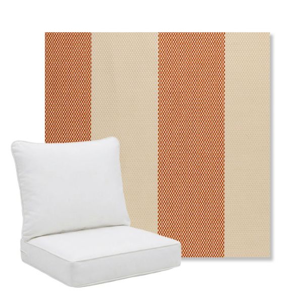 Picture of Rothko Lobster Roll | Pillow Back Deep Seating Outdoor Cushions - Sunbrella© Fabric
