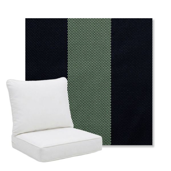 Picture of Rothko Mint Julep | Pillow Back Deep Seating Outdoor Cushions - Sunbrella© Fabric