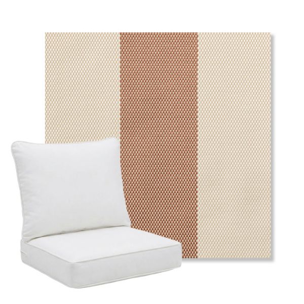 Picture of Rothko Pink Lady | Pillow Back Deep Seating Outdoor Cushions - Sunbrella© Fabric