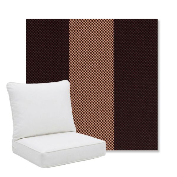 Picture of Rothko Sangria | Pillow Back Deep Seating Outdoor Cushions - Sunbrella© Fabric