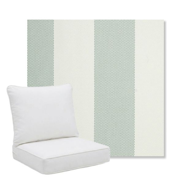 Picture of Rothko Seahorse | Pillow Back Deep Seating Outdoor Cushions - Sunbrella© Fabric