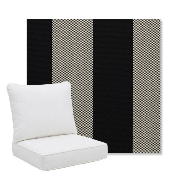 Picture of Rothko Stone Harbor | Pillow Back Deep Seating Outdoor Cushions - Sunbrella© Fabric