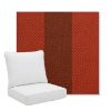 Picture of Rothko Whiskey Ginger | Pillow Back Deep Seating Outdoor Cushions - Sunbrella© Fabric
