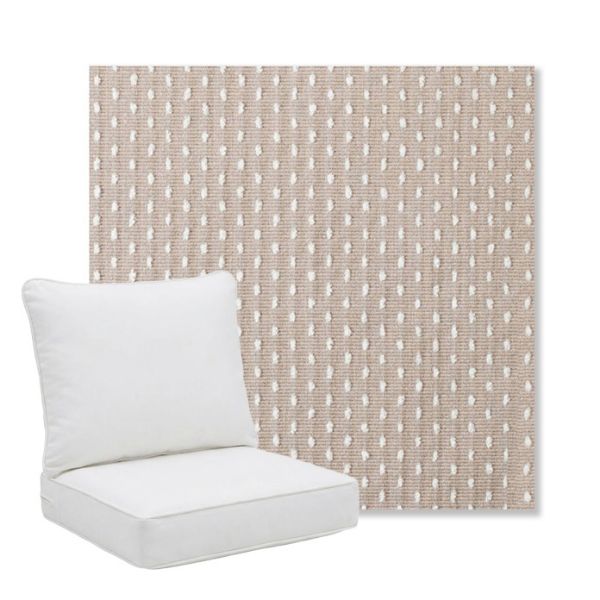 Picture of Royale Silk | Pillow Back Deep Seating Outdoor Cushions - Sunbrella© Fabric