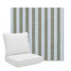 Picture of Sail Away Aloe | Pillow Back Deep Seating Outdoor Cushions - Sunbrella© Fabric