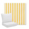 Picture of Sail Away Sunflower | Pillow Back Deep Seating Outdoor Cushions - Sunbrella© Fabric
