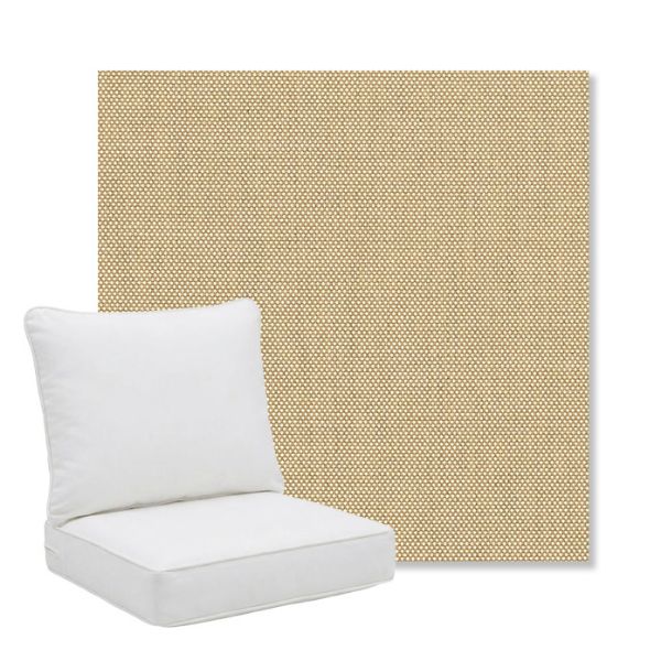 Picture of Sailcloth Sahara | Pillow Back Deep Seating Outdoor Cushions - Sunbrella© Fabric