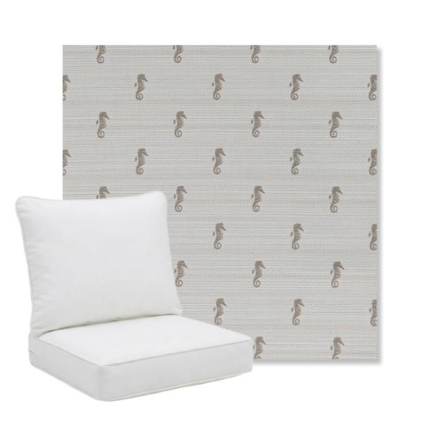Picture of Schooner Plank | Pillow Back Deep Seating Outdoor Cushions - Sunbrella© Fabric