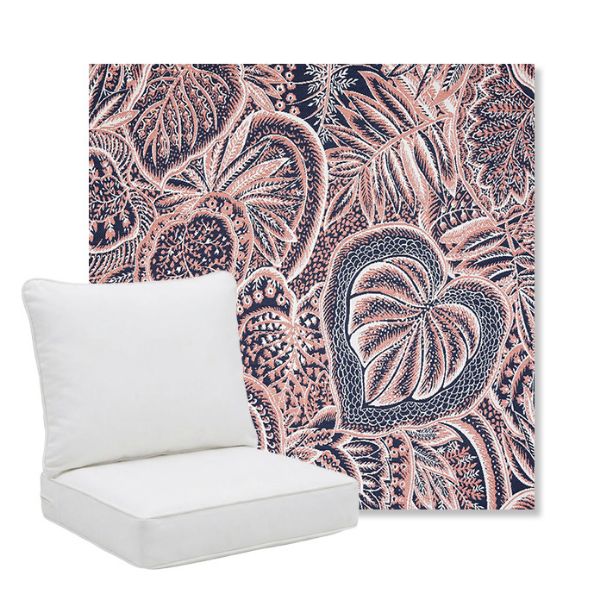 Picture of Sensibility Splendor | Pillow Back Deep Seating Outdoor Cushions - Sunbrella© Fabric