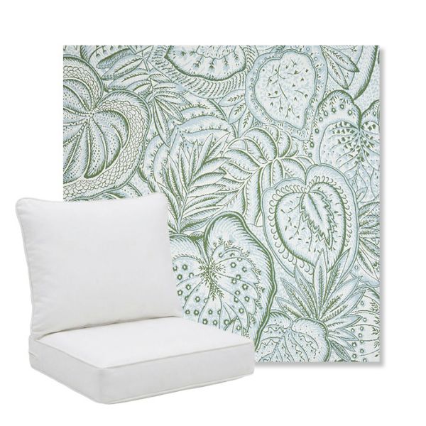 Picture of Sensibilty Spring | Pillow Back Deep Seating Outdoor Cushions - Sunbrella© Fabric
