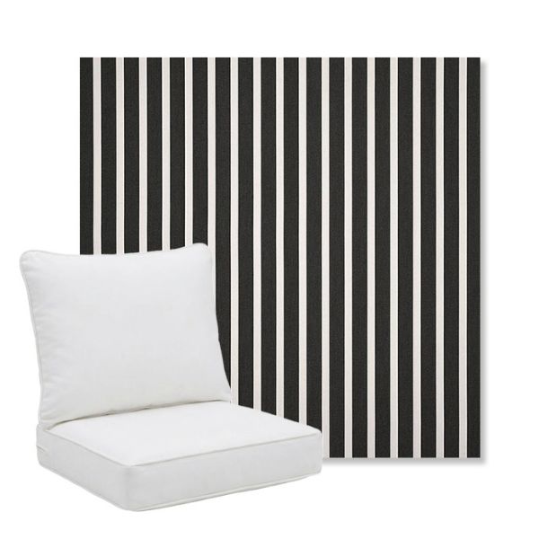 Picture of Shore Classic | Pillow Back Deep Seating Outdoor Cushions - Sunbrella© Fabric