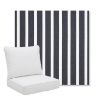 Picture of Shore Navy | Pillow Back Deep Seating Outdoor Cushions - Sunbrella© Fabric