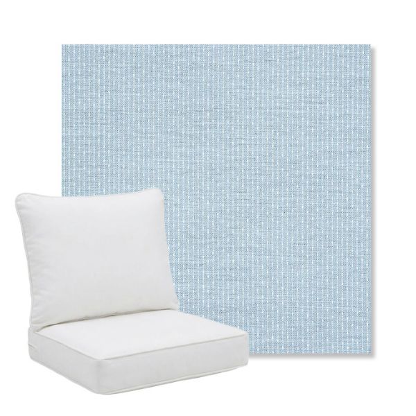 Picture of Solo Ocean | Pillow Back Deep Seating Outdoor Cushions - Sunbrella© Fabric