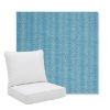 Picture of Solo Sky | Pillow Back Deep Seating Outdoor Cushions - Sunbrella© Fabric