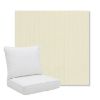 Picture of Spectrum Eggshell | Pillow Back Deep Seating Outdoor Cushions - Sunbrella© Fabric