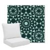 Picture of Sundial Seaweed | Pillow Back Deep Seating Outdoor Cushions - Sunbrella© Fabric