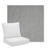 Picture of Switch Silver | Pillow Back Deep Seating Outdoor Cushions - Sunbrella© Fabric