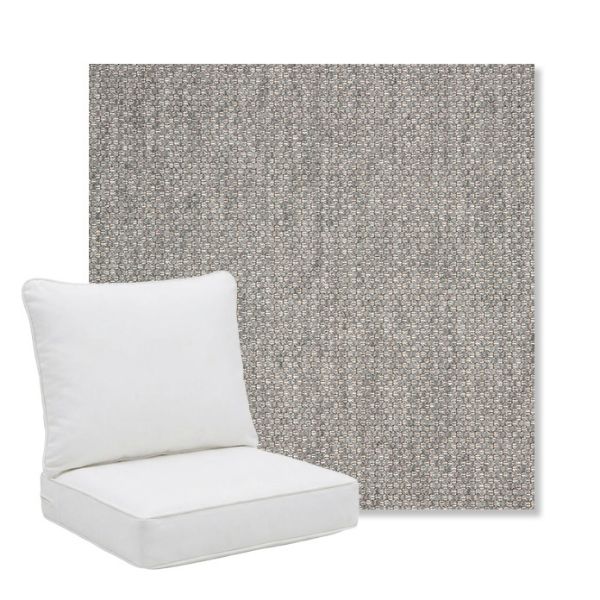 Picture of Tailored Fog | Pillow Back Deep Seating Outdoor Cushions - Sunbrella© Fabric