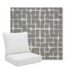 Picture of Toggle Greystone | Pillow Back Deep Seating Outdoor Cushions - Sunbrella© Fabric