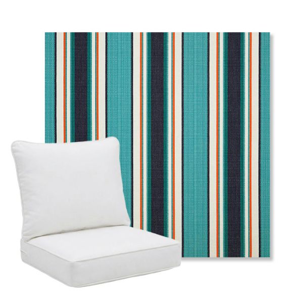 Picture of Token Surfside | Pillow Back Deep Seating Outdoor Cushions - Sunbrella© Fabric