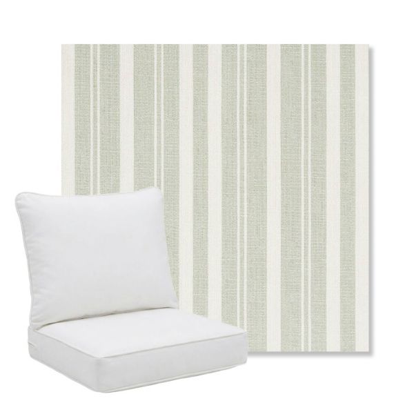 Picture of Tranquil Sage | Pillow Back Deep Seating Outdoor Cushions - Sunbrella© Fabric