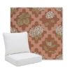 Picture of Trellis Primrose | Pillow Back Deep Seating Outdoor Cushions - Sunbrella© Fabric
