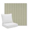Picture of Unwind Rainwashed | Pillow Back Deep Seating Outdoor Cushions - Sunbrella© Fabric