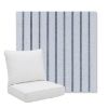 Picture of Unwind Sky | Pillow Back Deep Seating Outdoor Cushions - Sunbrella© Fabric