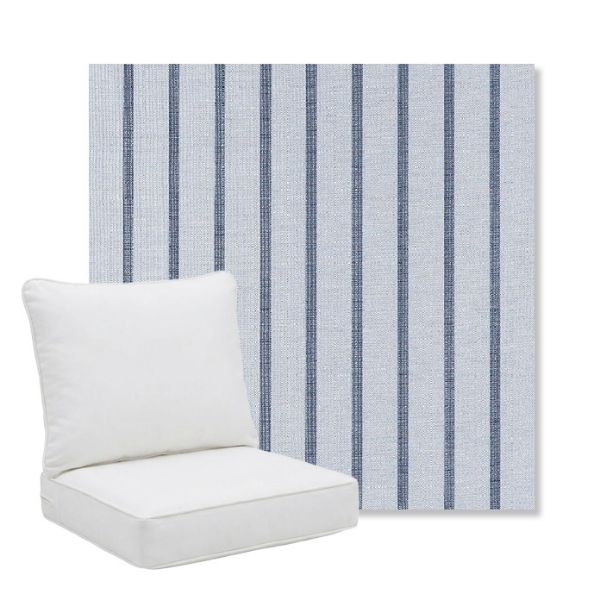 Picture of Unwind Sky | Pillow Back Deep Seating Outdoor Cushions - Sunbrella© Fabric