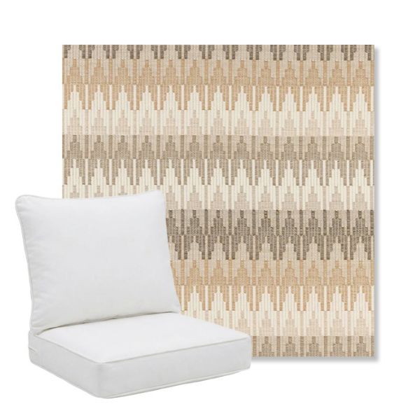Picture of Valley Dune | Pillow Back Deep Seating Outdoor Cushions - Sunbrella© Fabric