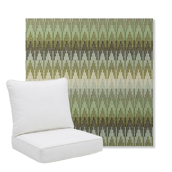 Picture of Valley Herbal | Pillow Back Deep Seating Outdoor Cushions - Sunbrella© Fabric